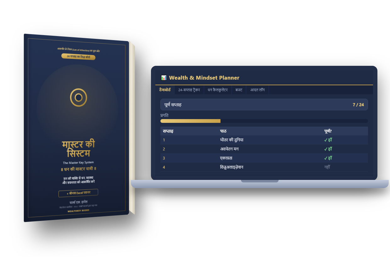 मास्टर की सिस्टम — किताब और Excel प्लानर | The Master Key System book and Excel planner